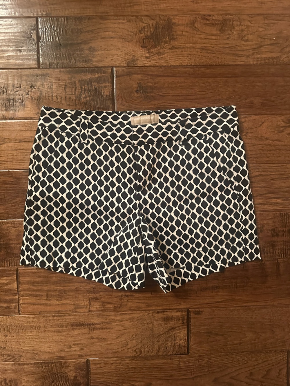 Banana Republic Black and White Geometric Print Shorts